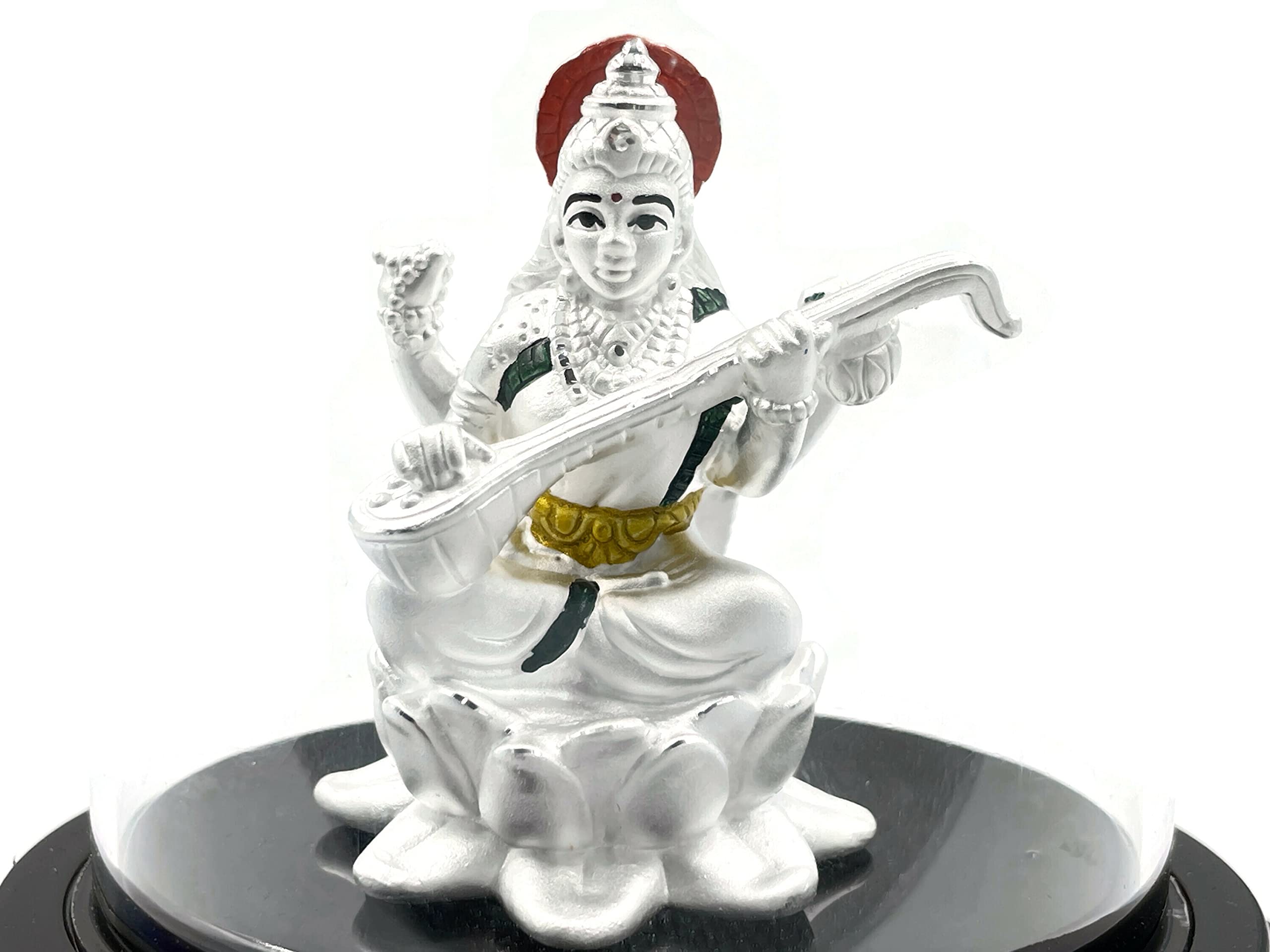 Balaji999 Pure Silver SARASWATHI MATA Idol/Statue/Murti (Figurine #01)