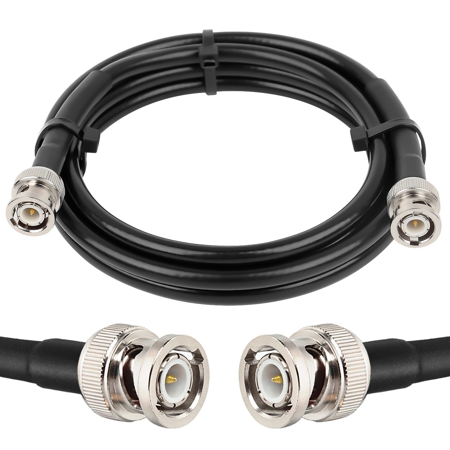 BNC Male to BNC Male Coaxial Cable, 50 Ohm RG8X Coax, Ultra Low Loss, 1.5 MTR/4.9 Feet, for Antenna, RF Radio, Modem, Oscilloscope, Spectrum Analyser, Signal Generator (1)-image-40