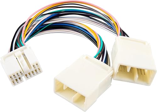 RED WOLF Adaptador de interfaz de reproductor de CD de coche, unidad principal estéreo y plitter cable de navegación Y- Reemplazo del arnés de