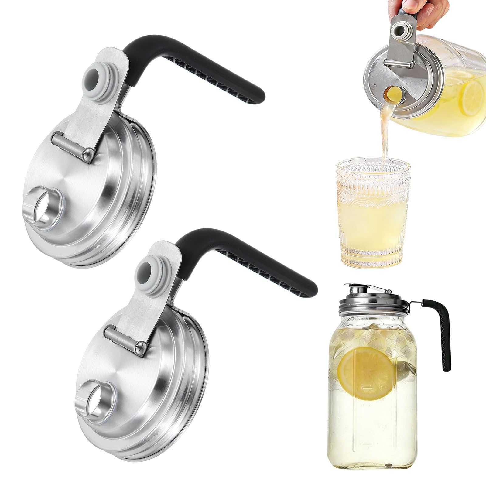 Couvercle pour bocal Mason idéal pour boire des boissons fraîches
