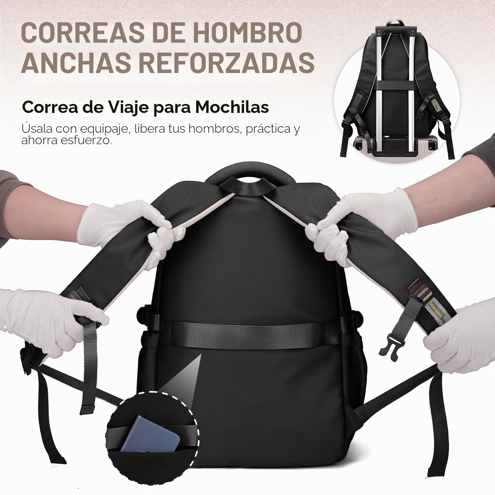Amythe Mochilas Escolares Adolescentes, Mochila Instituto Chica con Muchos Compartimentos, 30L Mochila Colegio ESO per Niñas 10 a 16 años, Mochilas Tipo Casual Juveniles, Negro