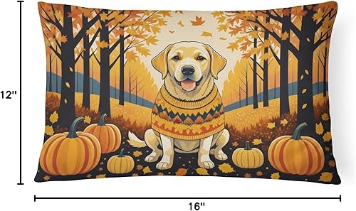 Miniatura 9 de Caroline's Treasures DAC1022PW1216 Border Collie - Almohada decorativa de tela otoñal lavable a máquina, almohada decorativa para interiores y