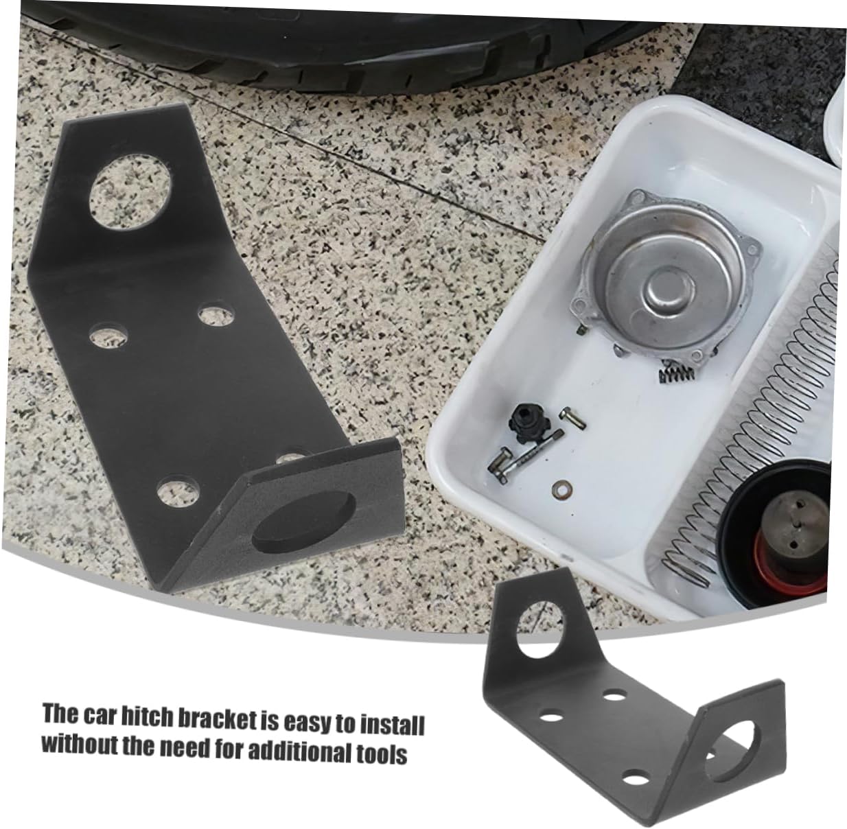 2Pcs Winch Mounting Cradle Plate for ATV Durable Hitch Mount Bracket Easy Installation for Trailers Versatile Towing Securing User Friendly Design