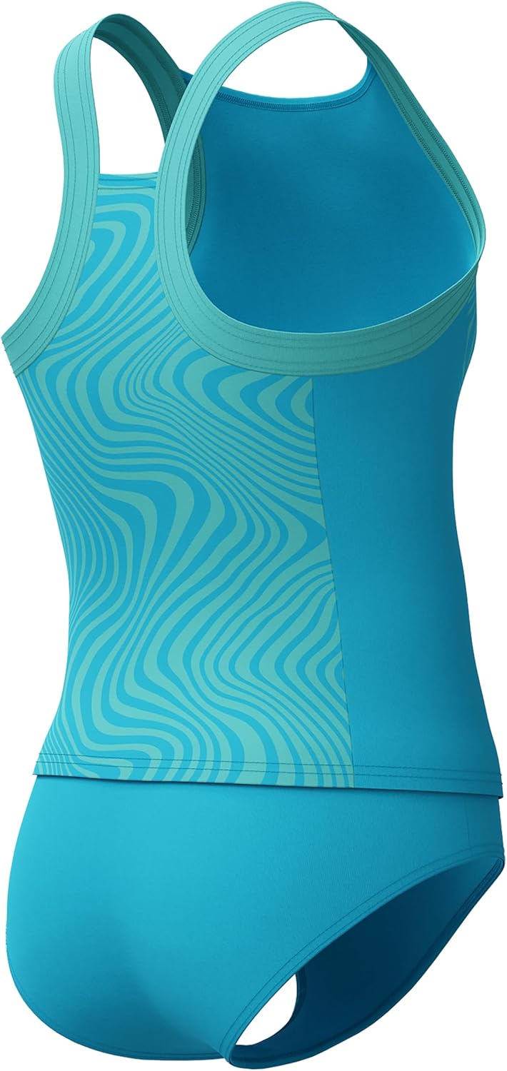 Speedo Girls Swimsuit Two Piece Tankini Thick StrapTankini Set
