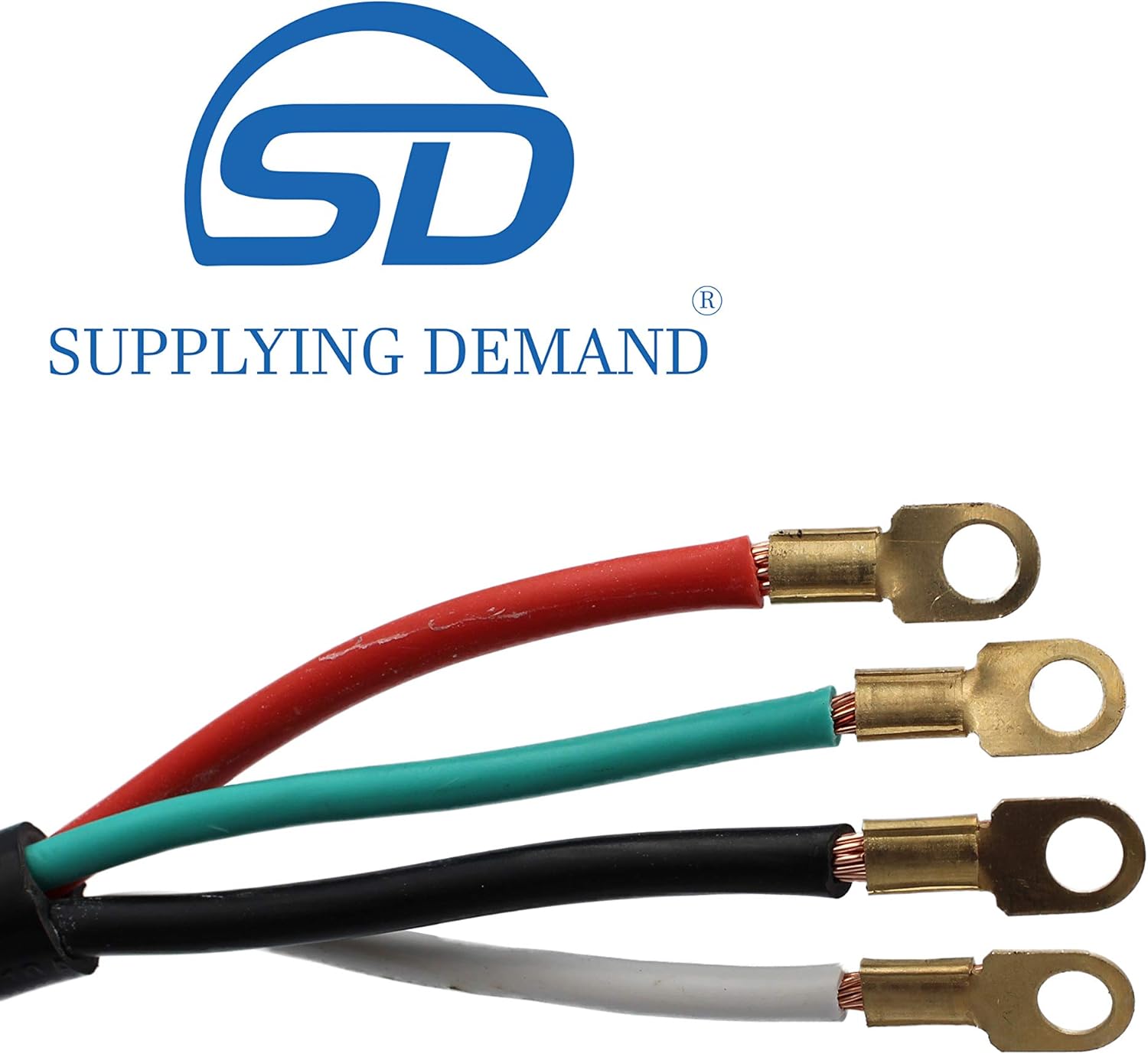 Supplying Demand 5 Foot Range Electrical Power Cord 4 Prong Wire 40 Amp 250 Volt