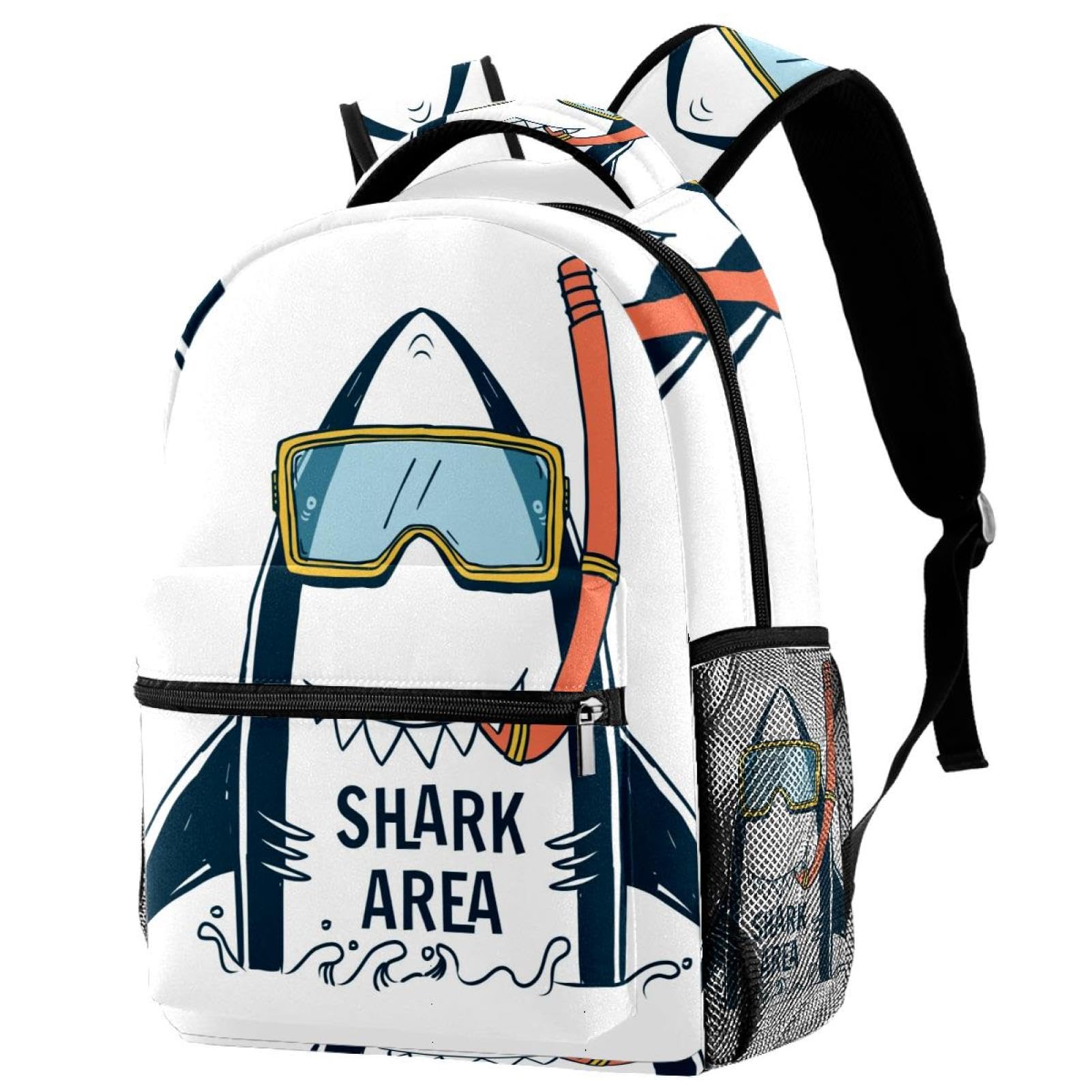 Sac à dos requin de plongée multicolore avec grand compartiment - 7