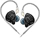 Yinyoo KZ ZNAハイブリット型HIFIイヤホン 12mm複合ダイナミックドライバー*1&30095バランスドアーマチュアドライバー*1が搭載され アップグレードされたの100芯の高純度銀メッキケーブル リケーブル可能の設計 ノイズキャンセリング 人間工学に基づいて 広い音場を持っているハイエンドインナーイヤーイヤホン (マイク無し)