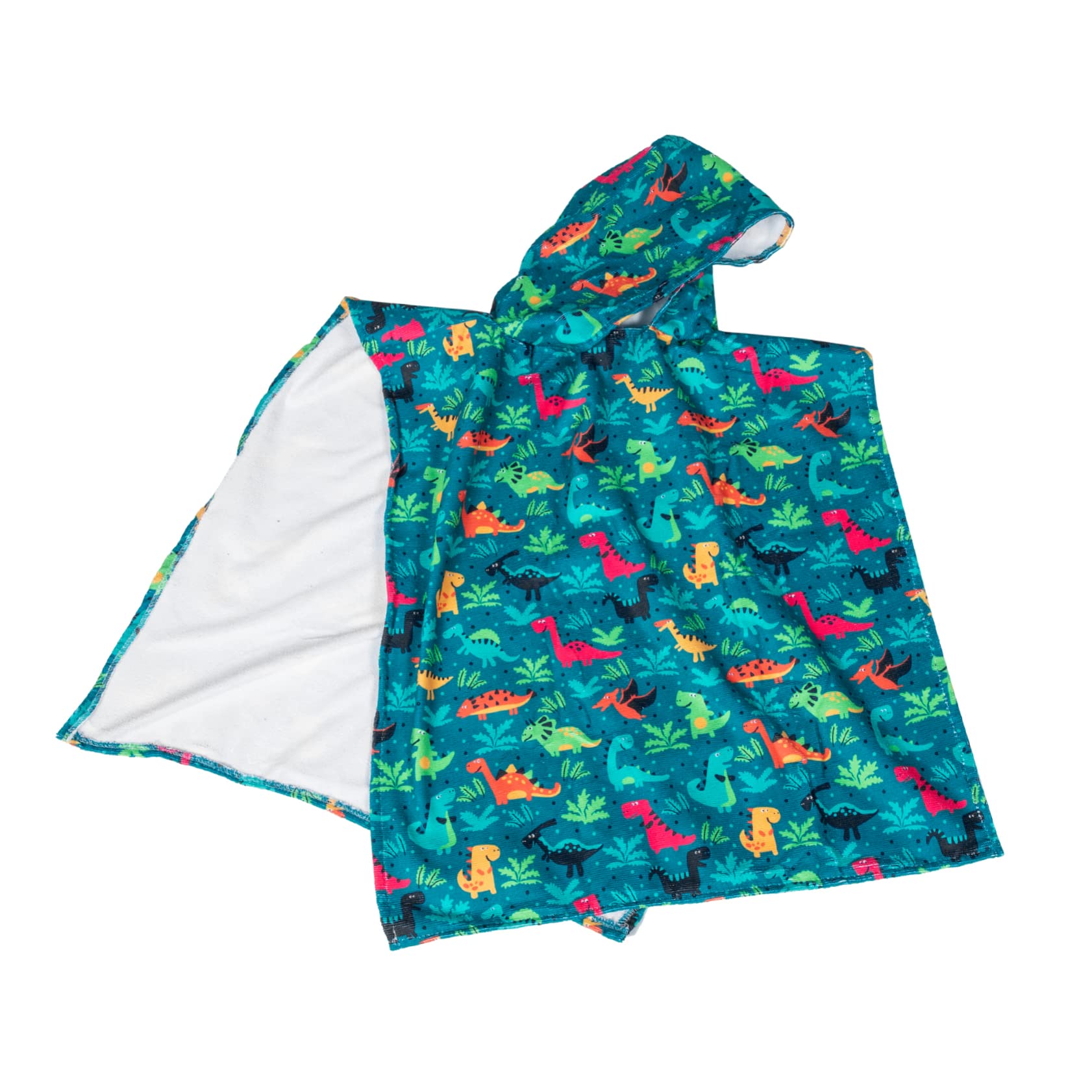 WOONEKY Toalla de Baño Capucha 3D para Niño Súper Absorbente de Fibra Superfina Fácil de Usar y Limpiar Diseño de Dinosaurios para Playa y Piscina