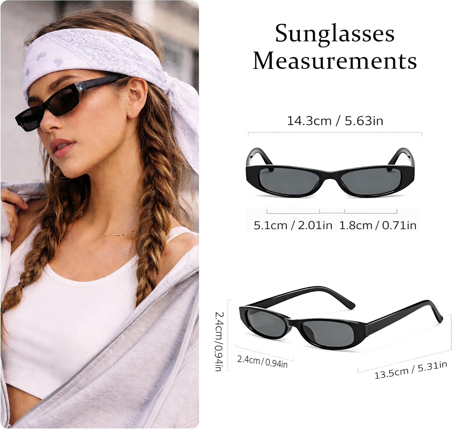 90s Hip Hop Costume Accessories Kit for Women- Old School Outfit Set