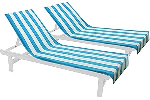 COTTON CRAFT Premium Pool Chair Towel - Soft & Absorbent Chaise Lounge Chair Cover