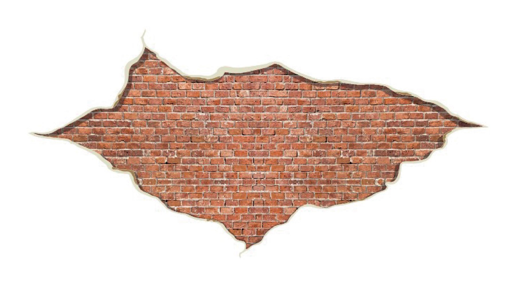 Hon2B|#Home Décor Line CR-81140 Break In The Wall Decals,