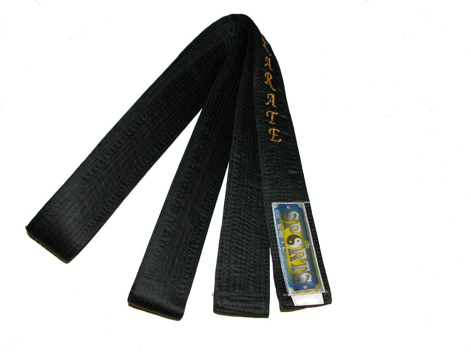 Black Belt MasterSilk/Satin Karate in English Embroidery