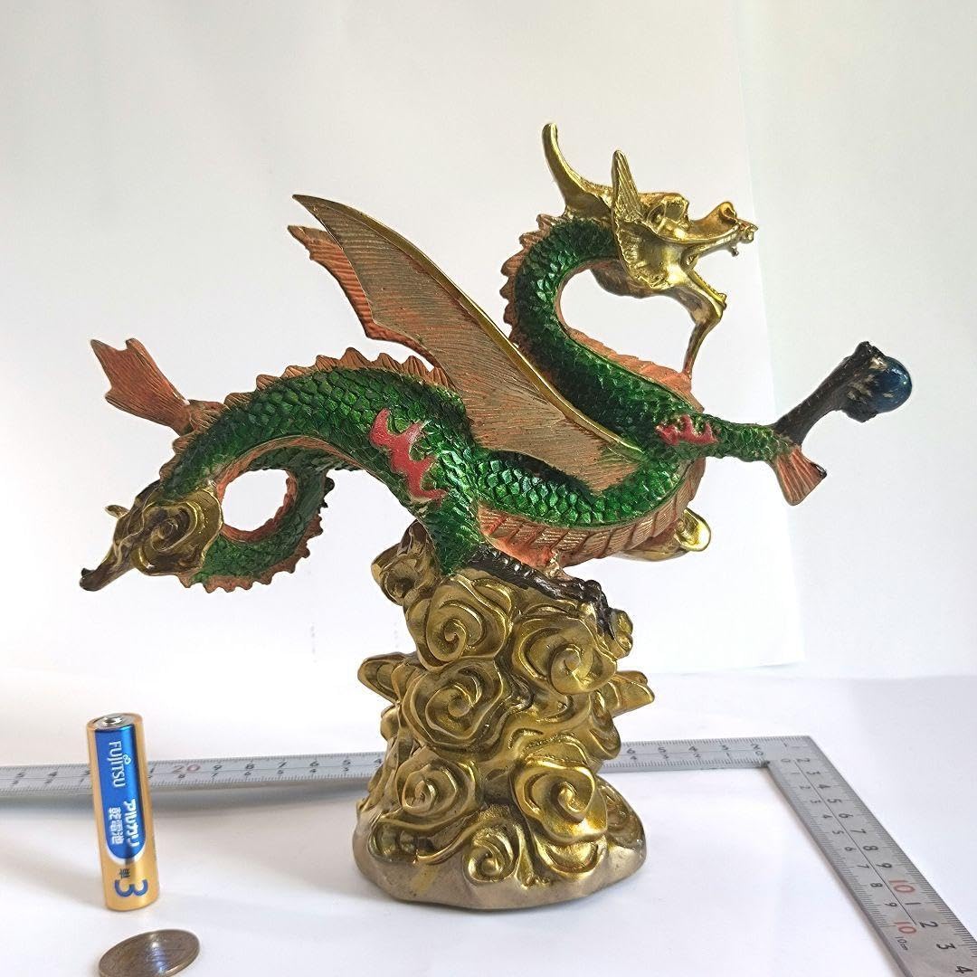 【強運、縁起物】銅製　飛龍、龍神　フライングドラゴン　中国、伝説　工芸品　置物 Amazon.co.jp: 【強運、縁起物】銅製飛龍、龍神フライングドラゴン中国
