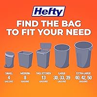 Vista 6 de Hefty Bolsas de basura medianas, aroma fabuloso, 8 galones, 26