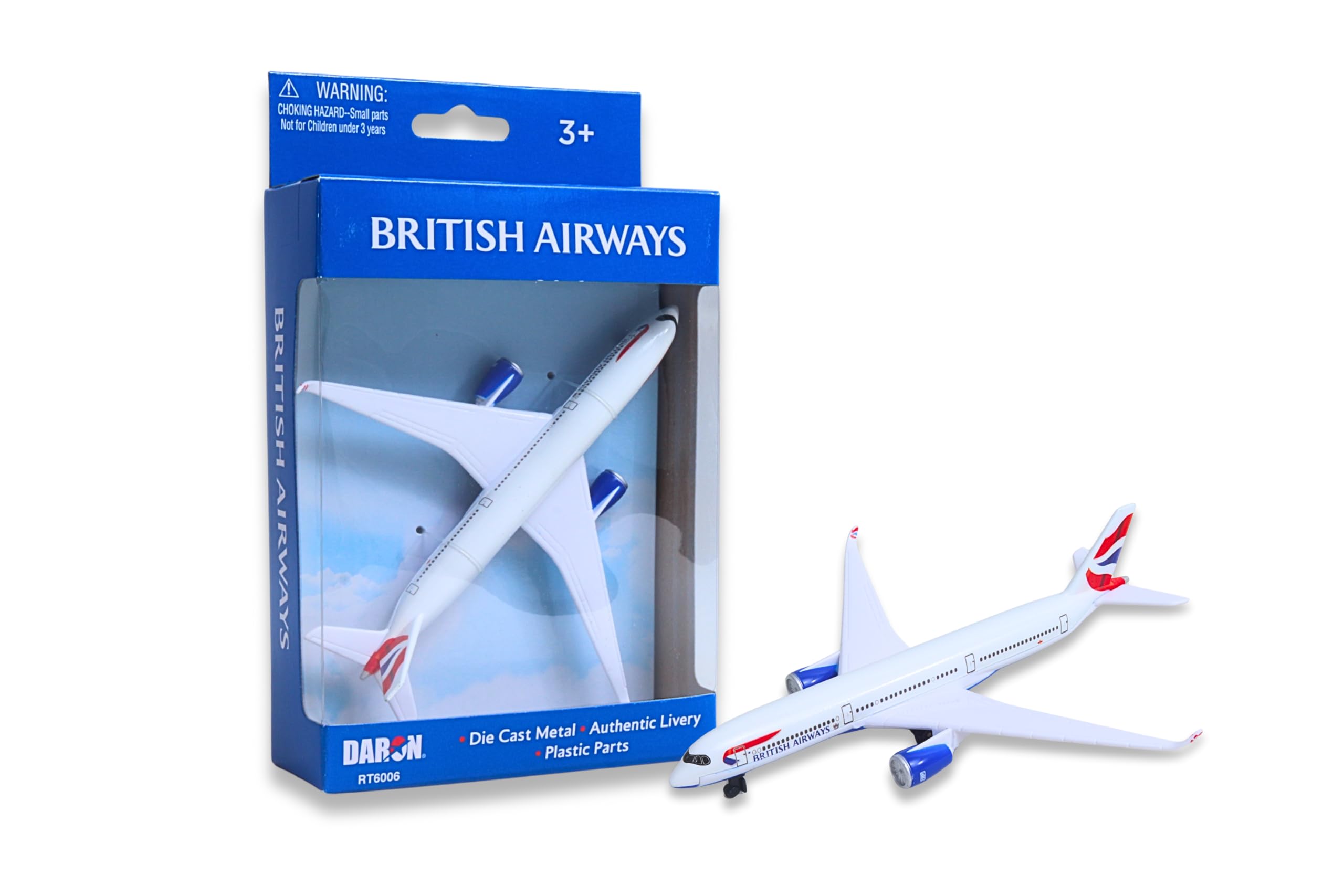 Daron British Airways A350 Single Plane Die-Cast Metal Collectible Airplane Toy with Plastic Parts, Authentic British Airways Livery, for Ages 3+