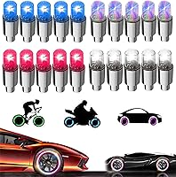 Vista 1 de 20 Pack de tapas de válvula de luz LED para neumáticos de coche, ruedas y conjuntos, luces de neumáticos de bicicleta, motocicleta, luz de válvula