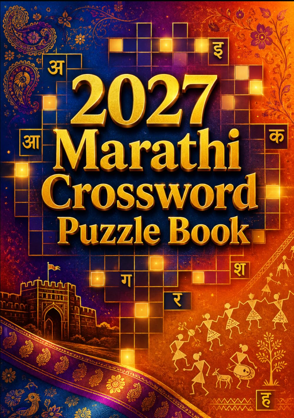 2027 Marathi Crossword Puzzle Book: Large Print Marathi Crossword Puzzles for Adults & Seniors and Improve Vocabulary, Memory & Brain Power