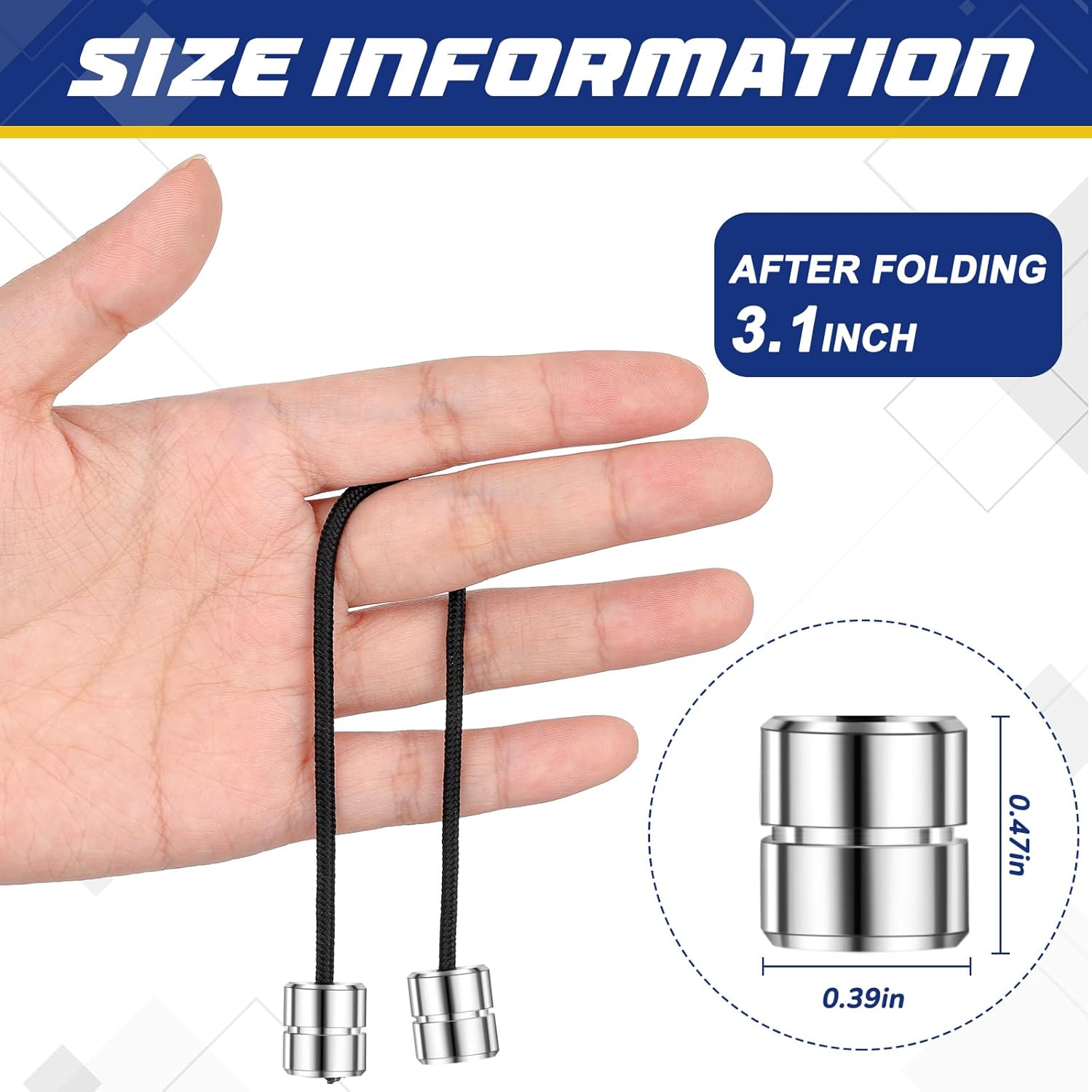 Civaner 2 Pcs Begleri Fidget Beads, Copper Worry Beads for Stress Relief, Handmade Cylinder & Bell Shaped, 7 Inch Relaxation Bead for Men & Women(Silver)