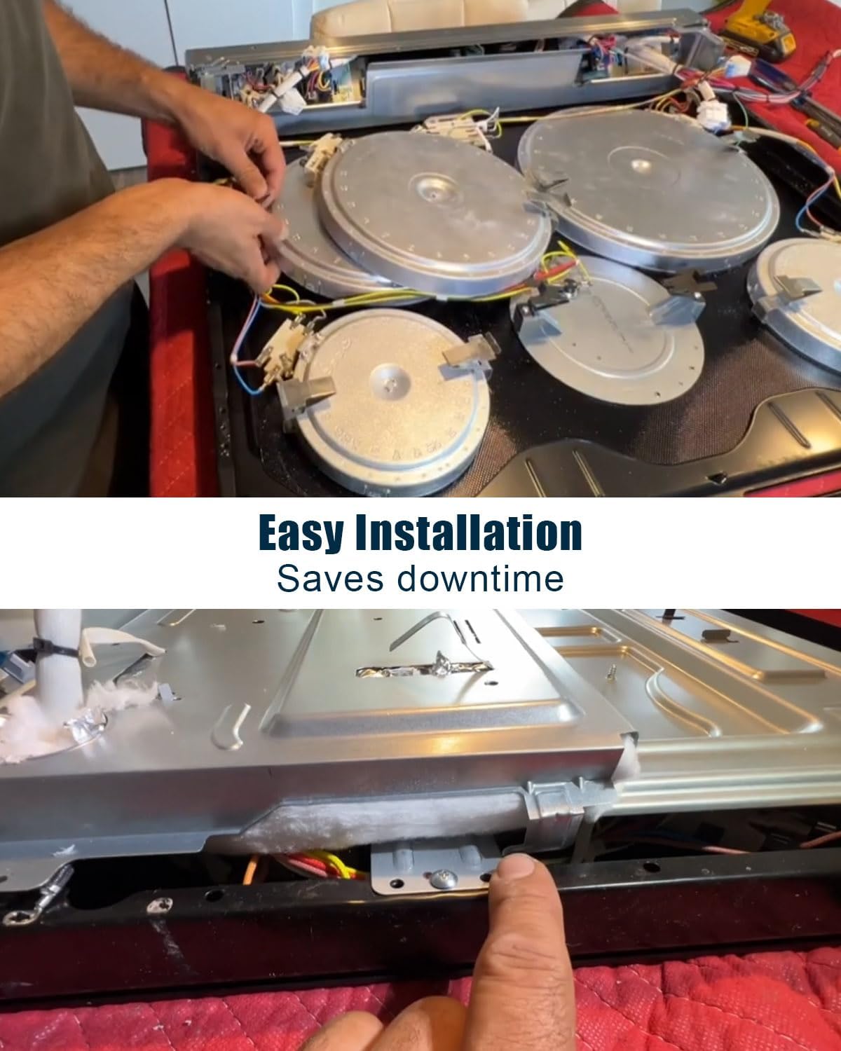 DG47-00037A Range Broil Element Fits for Samsung Electric Freestanding Range, DG47-00037A Oven Baking Element Replace AP4342874 2087536 PS4240835 Oven Heating Elements