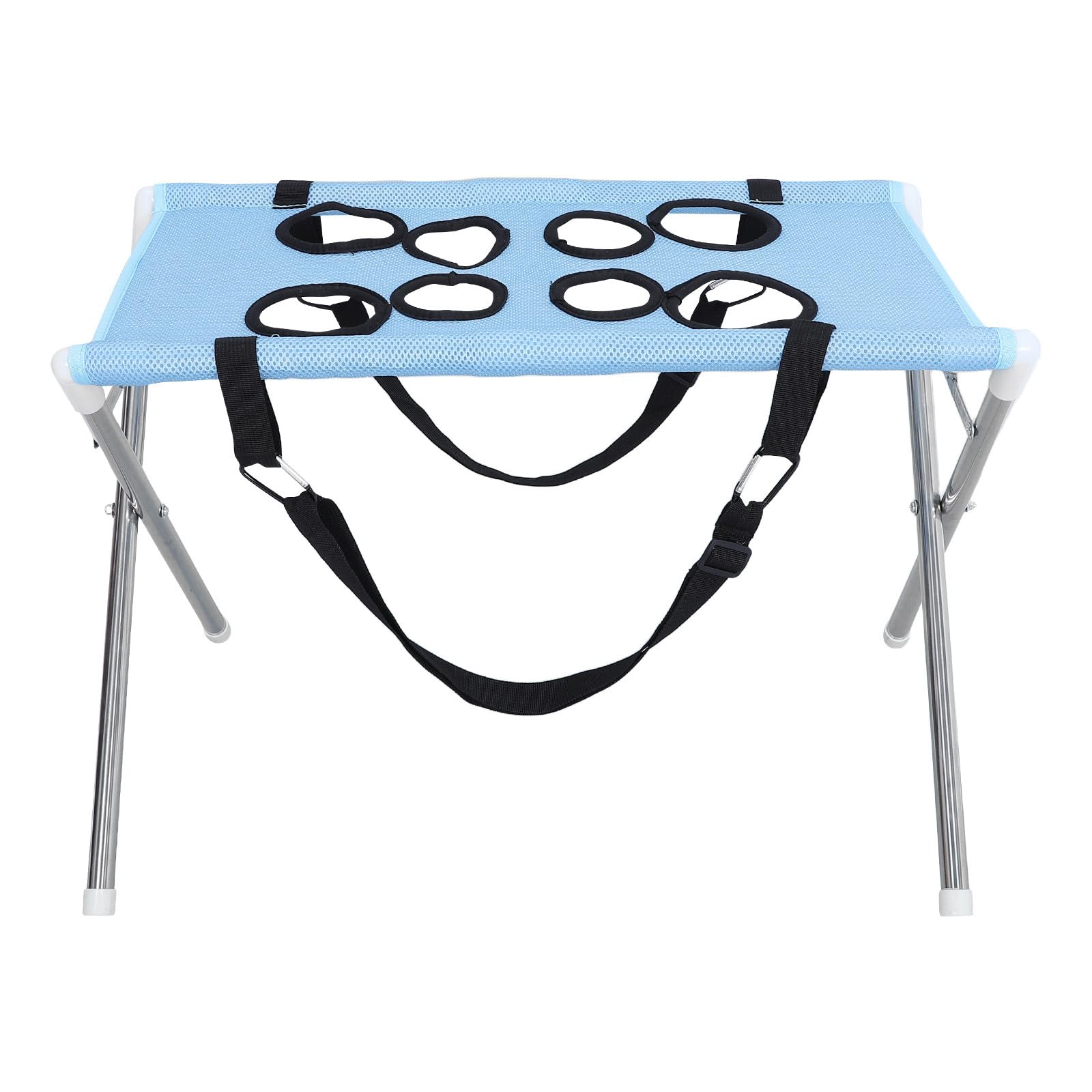 Toddmomy Support de toilettage pour Chiens en Forme de hamac : Lit de toilettage Pliable Bleu Ciel avec Structure en Forme de hamac - Accessoires pour la Coupe des Griffes des Chiots et Chiens de