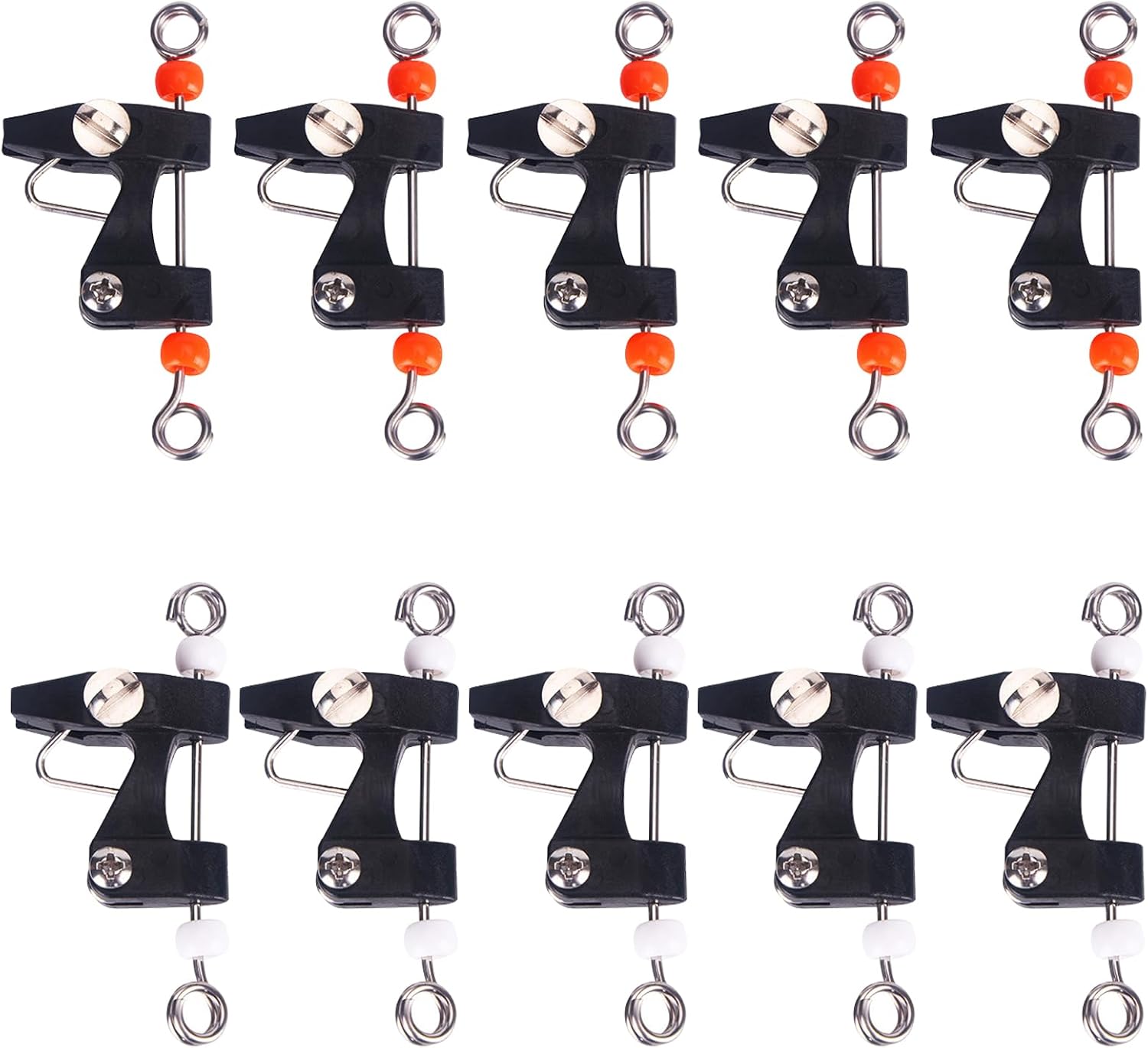 10 Pcs Downrigger Release Clips, Outrigger Release Clips for Trolling, Adjustable Heavy Tension Snap Release Clips for Offshore Fishing