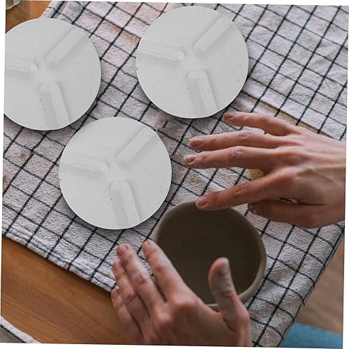 Miniatura 2 de TEHAUX Junta de horno de 4 piezas Accesorios triángulo de óxido de aluminio blanco