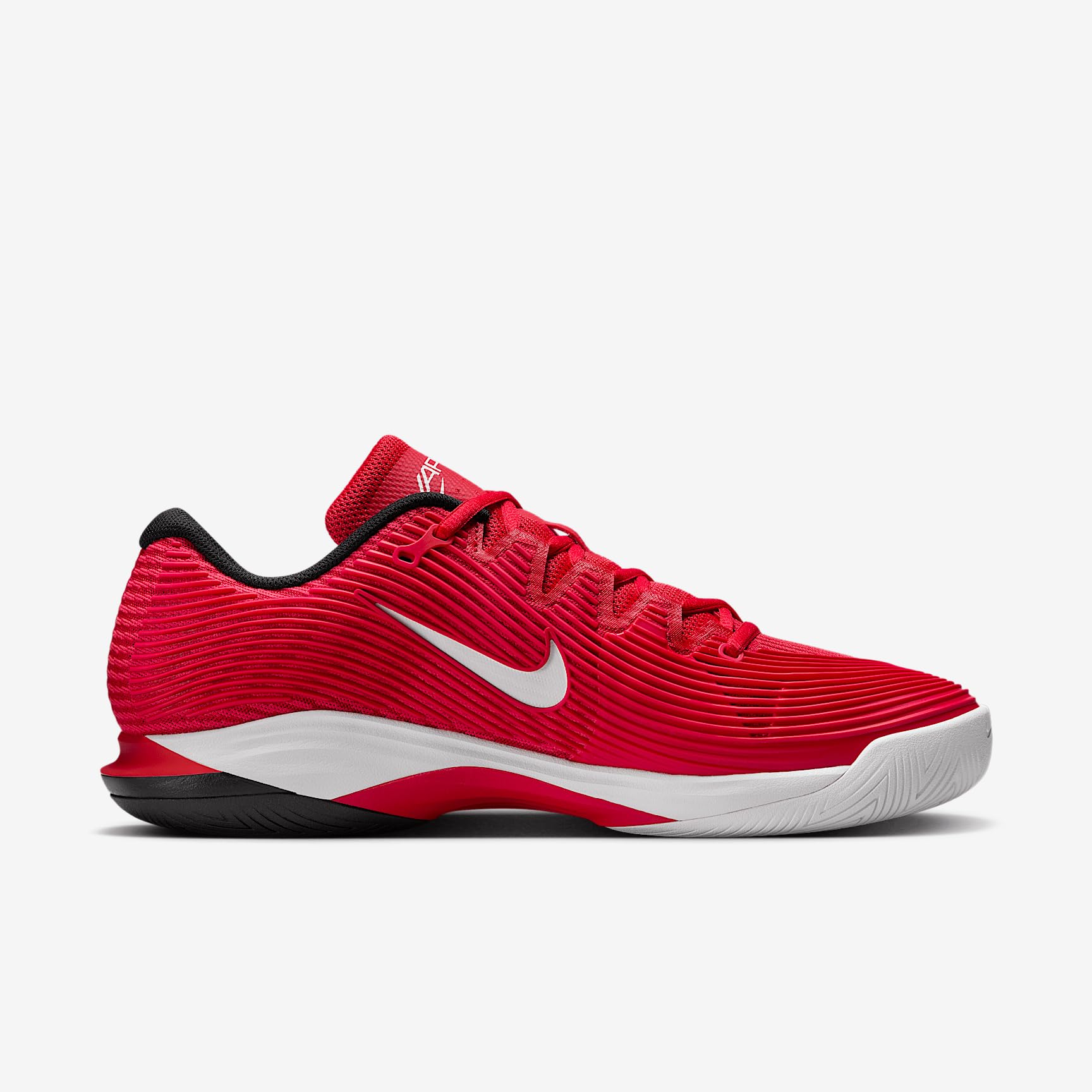 Nike Vapor 12 - Tenis de pista dura para hombre (FV5552-600, rojo universitario/negro/rojo gimnasio/blanco), University Red/Black/Gym Red/White, 47.5 EU