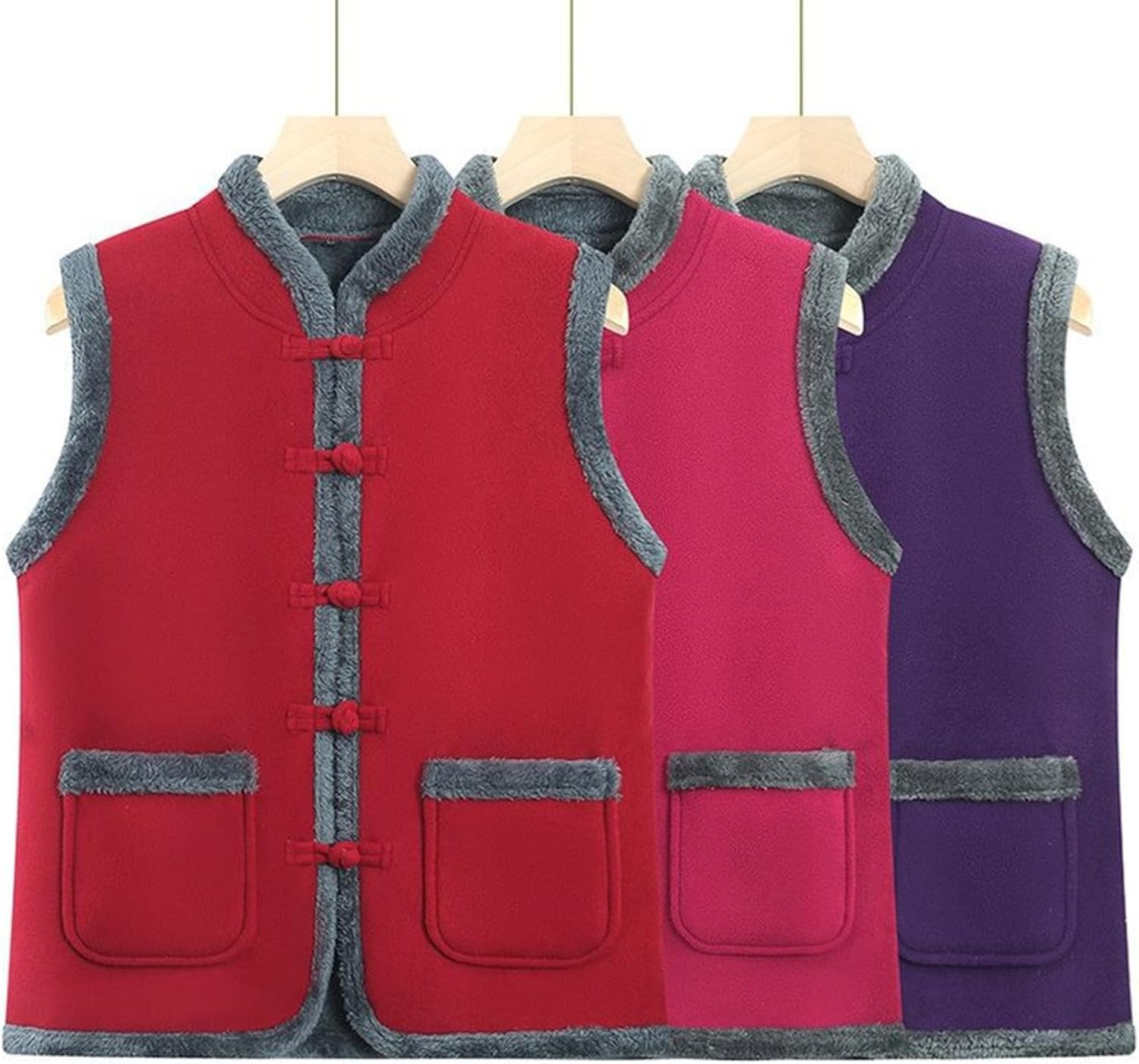 [RAMEMO] 裏起毛ベスト 中年向け 高齢者 レディース チョッキ ジレ 暖かい 防風 保温 春 秋 冬 40代 50代 60代