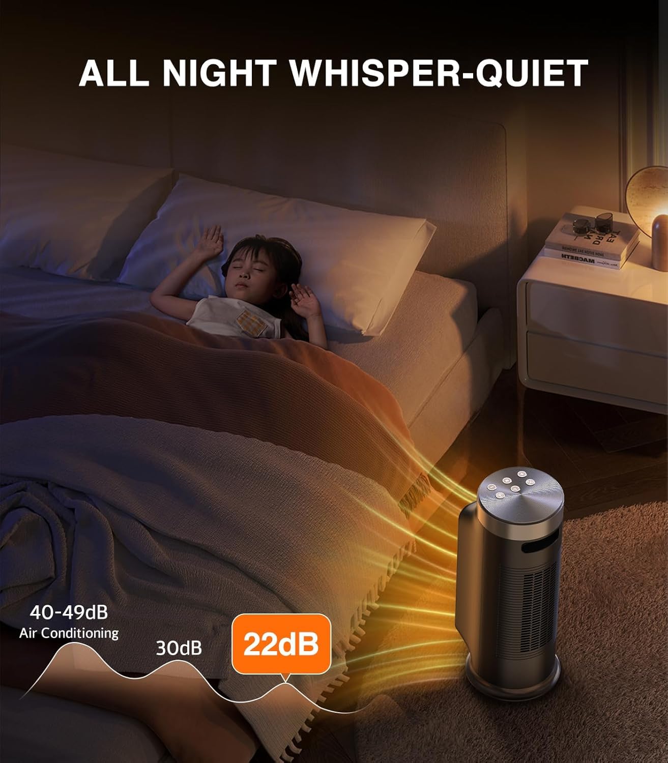 Riscaldatore di spazio elettrico intelligente da 1500 W per spazi interni, controllo WiFi/App, telecomando incluso, timer 24 ore, 5 modalità per casa, ufficio, camera da letto, bagno
