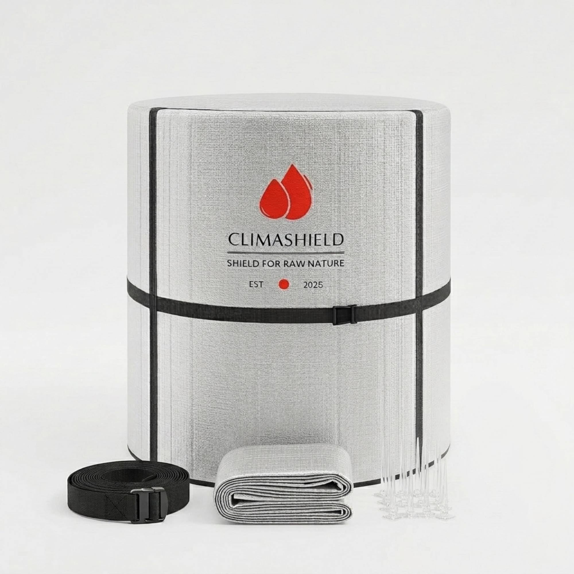 Insulated Thermal Water Tank Cover 300 Litre | 3 Layer Heat and Cold Weather Protection with Monkey Spikes | UV Reflective Waterproof Storage Tank Shield for All Weather Protection-image-31