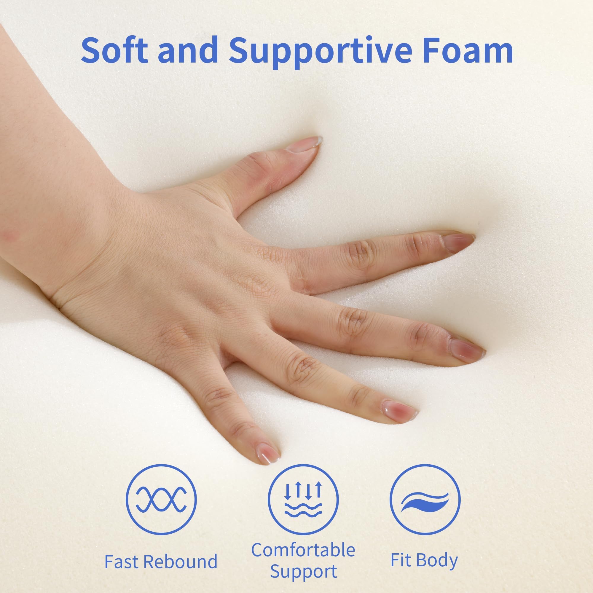 Matelas Incurvé Extension de Cils - Mousse à Mémoire de Forme Ergonomique - Salon de Beauté, Confort Maximal