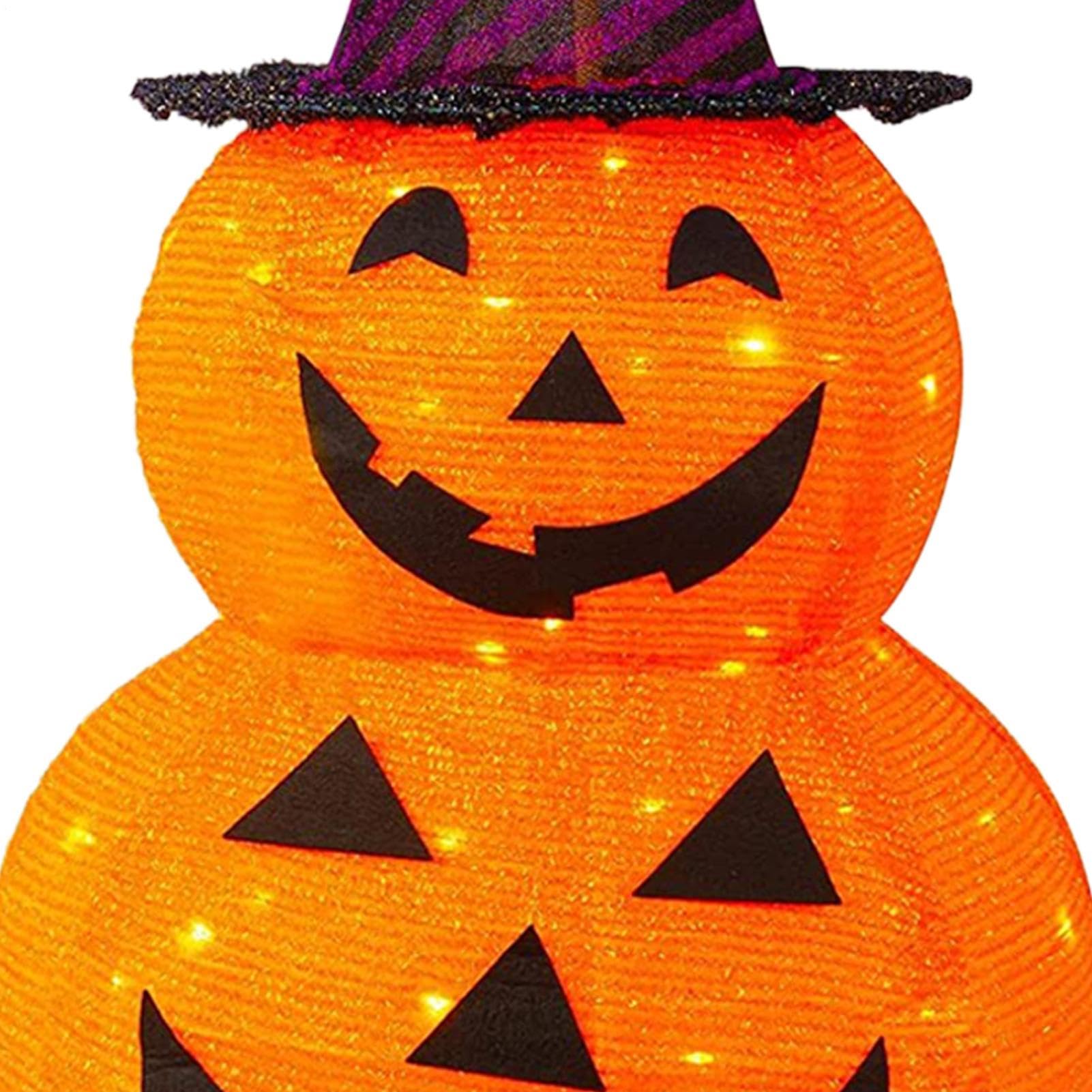 Świecąca Dynia Halloweenowa Dekoracja Halloweenowa z 8 Trybami | Świąteczna Dekoracja Wewnętrzna Dla Właścicieli Domów, Najemców, Do Domu, Mieszkania, Akademika, Salonu, Sypialni, Balkonu,