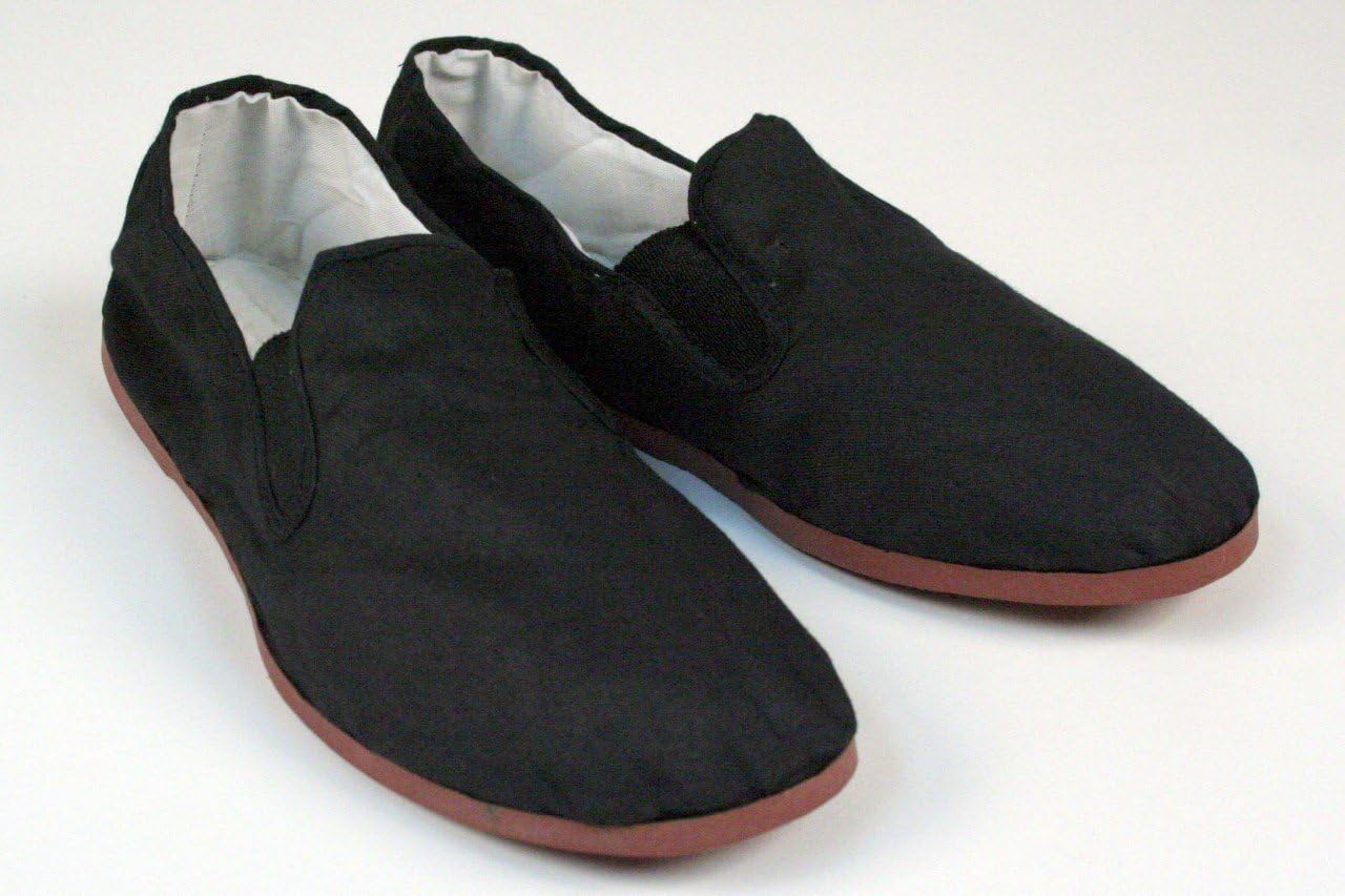 Kung Fu KicksKung Fu Tai Chi Shoes - Rubber Sole - Perfect for Martial Arts and Costumes - Men's 3 1/2 to 4