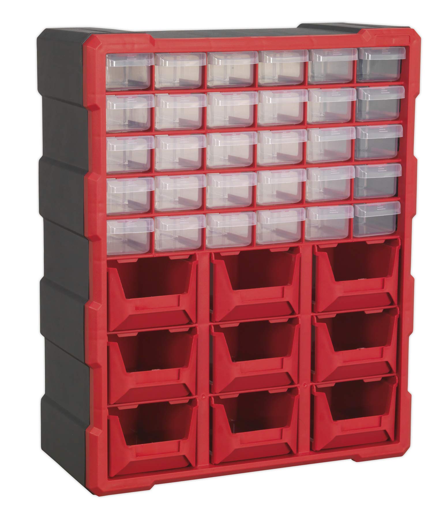 Sealey Apdc39r Meuble de rangement 39 compartiments Box, Rouge