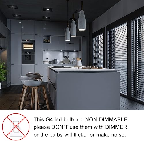 Miniatura 7 de Bombilla LED G4 de 4 W, 6000 K, luz blanca diurna, 12 V ACDC T3 JC, tipo bi-pin 20-35 W, equivalente a halógeno, no regulable para iluminación de