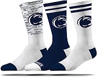 Vista 7 de Strideline Calcetines de vestir de la NCAA para hombre, colección Campus, paquete de 3, talla única