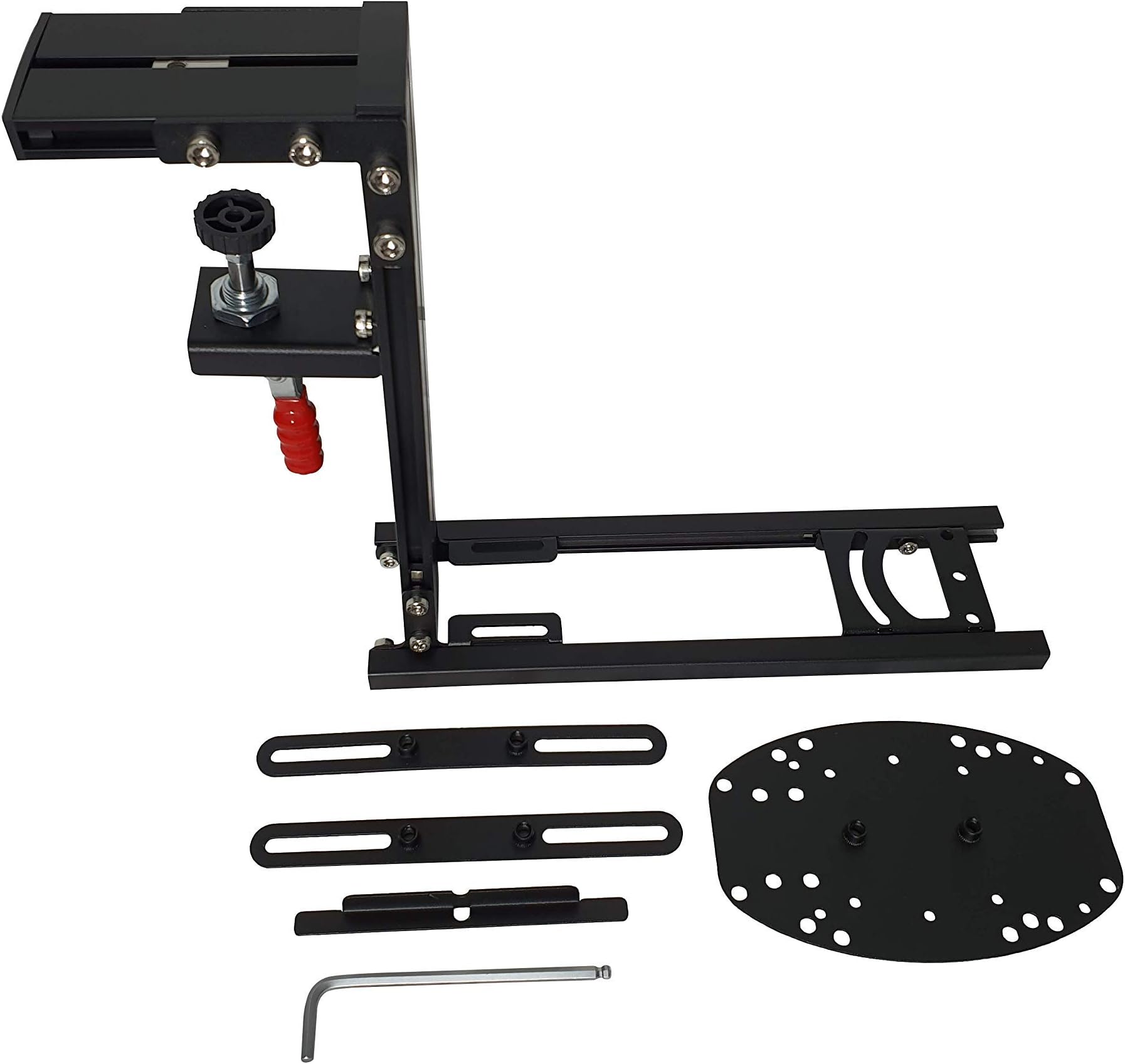 PEIN Gear Mount: Upgraded Desk Mount for Flight Sim Game Joystick, Throttle & HOTAS Systems. Supports Most Devices (Renewed)