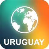 mapa uruguay politico mudo Función Brújula Uruguay Offline Mapa