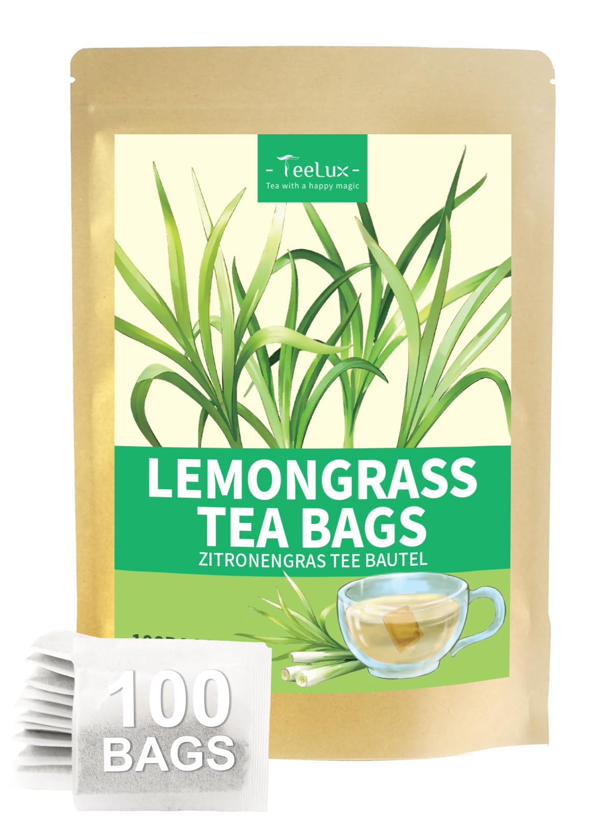 TeeLux Dandelion Leaf & Root Tea Bags 100 Count, Vegan, Rich Flavor, Premium Dandelion Tea, Natural Caffeine Free Herbal Tea — view 50