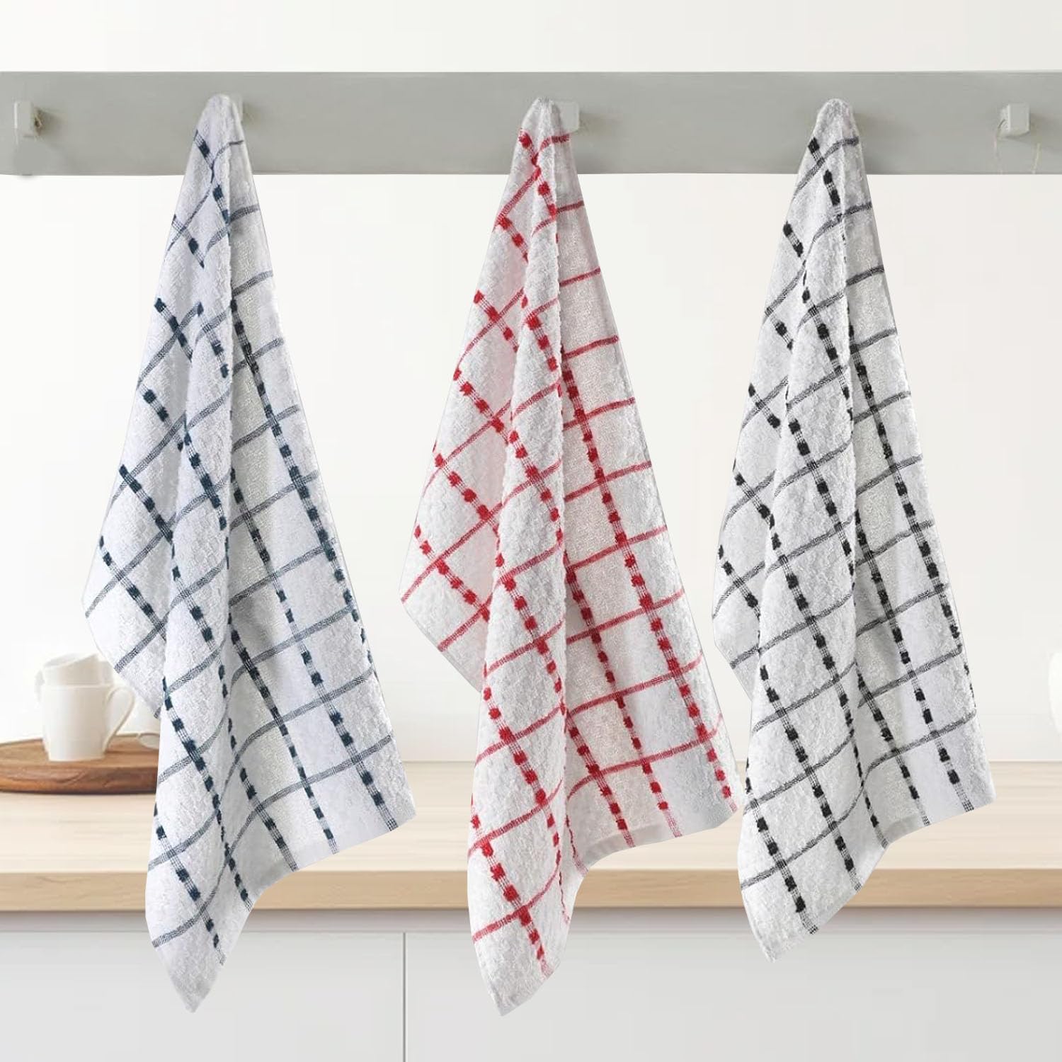 VEARZ® 100% Cotton Terry Tea Towels, Assorted-pack 4, 40x65cm - Image 3