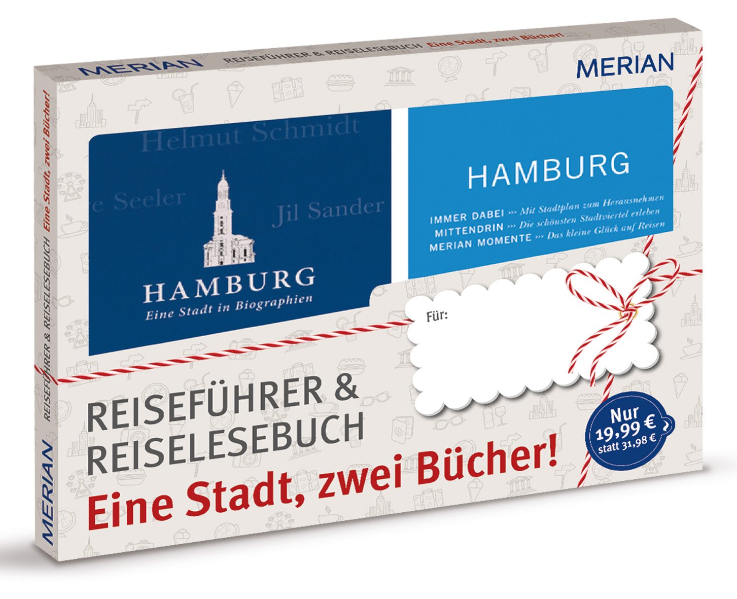 MERIAN momente Reiseführer Hamburg - Eine Stadt, zwei Bücher: Geschenkbox zum Vorteilspreis