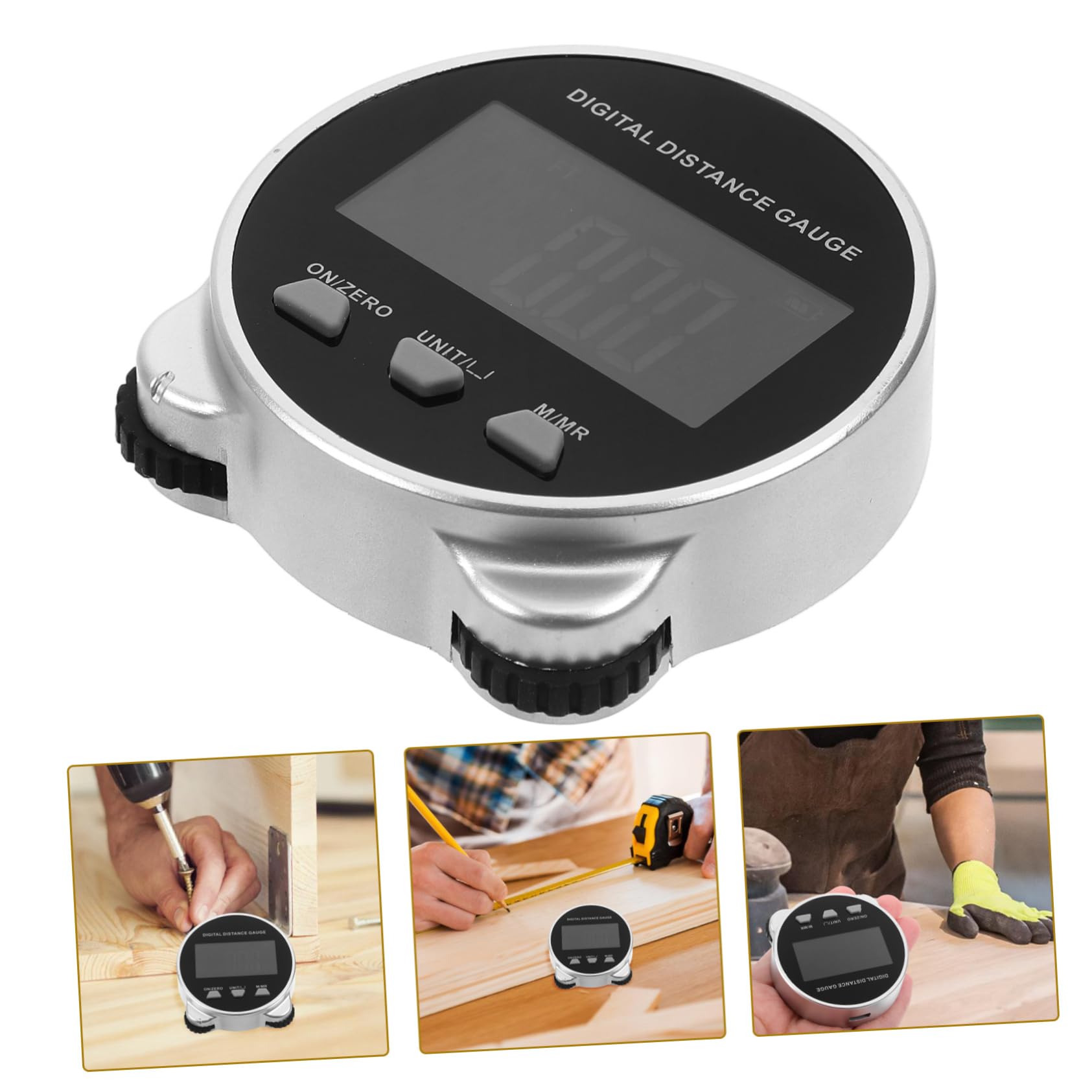 DOITOOL Cinta Métrica Digital con Rueda de Medición, Mide Distancias, Diámetros y Superficies Irregulares, Cuerpo de Abs Negro, 260 Mah