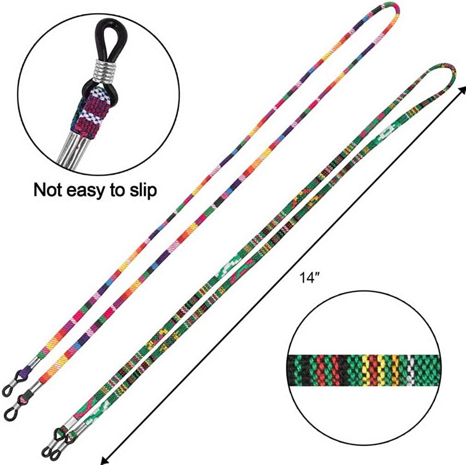 Cadena para Sujetar Gafas étnicas, Soporte para Gafas, Correa para el Cuello