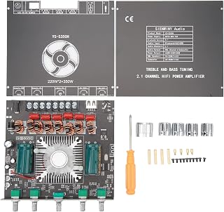 XY S350H 220Wx2 350W Placa de Amplificador de Potência Bluetooth de 2.1 Canais, Alto-falante Bluetooth DC 18V-38V Com Controle de Graves e Agudos, Módulo Amplificador de áudio