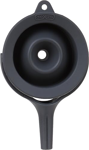 Dexas POP - Embudo de silicona plegable pequeño, 2.5 pulgadas de diámetro, color gris