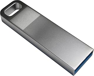 GENUVIS USB bellek USB3.0, 16 GB - şık, kapaksız metal gövde, gümüş 5'li paket