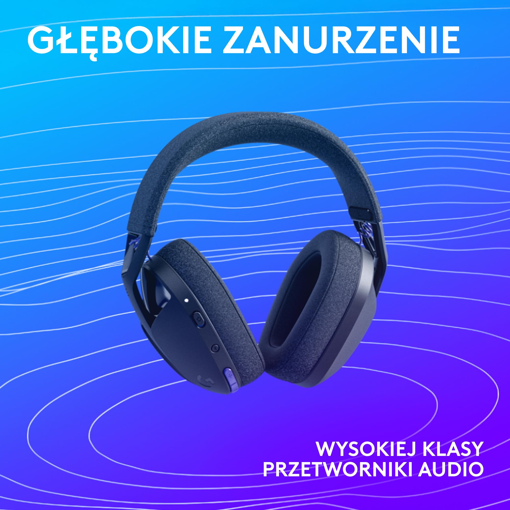 Logitech G G321 LIGHTSPEED,bezprzewodowy zestaw słuchawkowy do gier | Bluetooth,komfort,dopasowanie,mikrofon na wysięgniku 16 kHz,PC,PS4,PS5,Nintendo Switch,telefon komórkowy–czarny