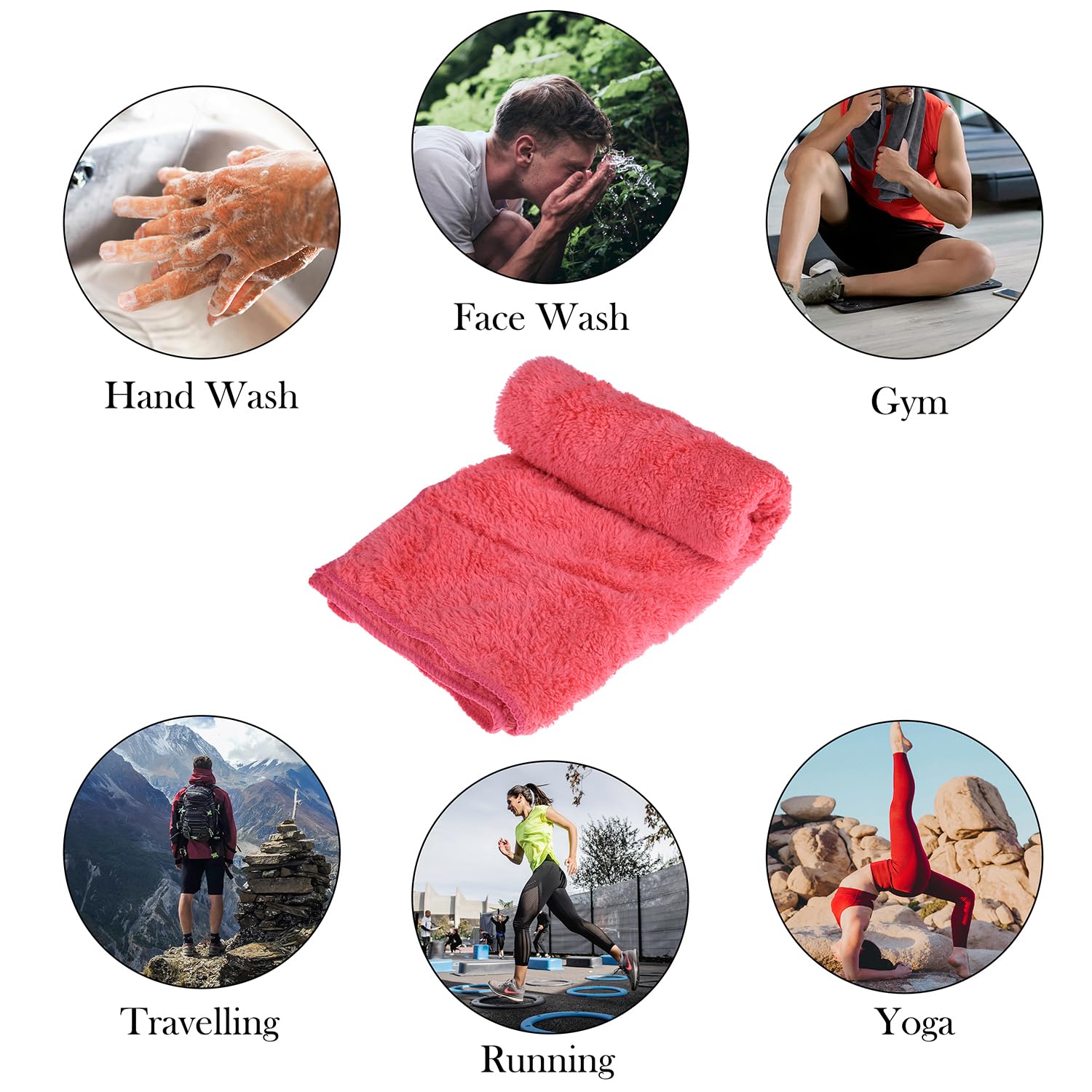 Urbane Home Cleaning Towel | Reusable Cleaning Cloths for Kitchen | Duster Towel for Home Cleaning | 350 GSM Cleaning Cloth Towel for Car | Bike | 30x60 | Pack of 2 | Multi 3