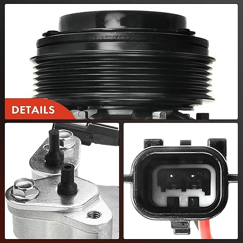 Miniatura 8 de A-Premium Compresor de aire acondicionado con embrague Compatible con Nissan Sentra 2.0L 2007-2012