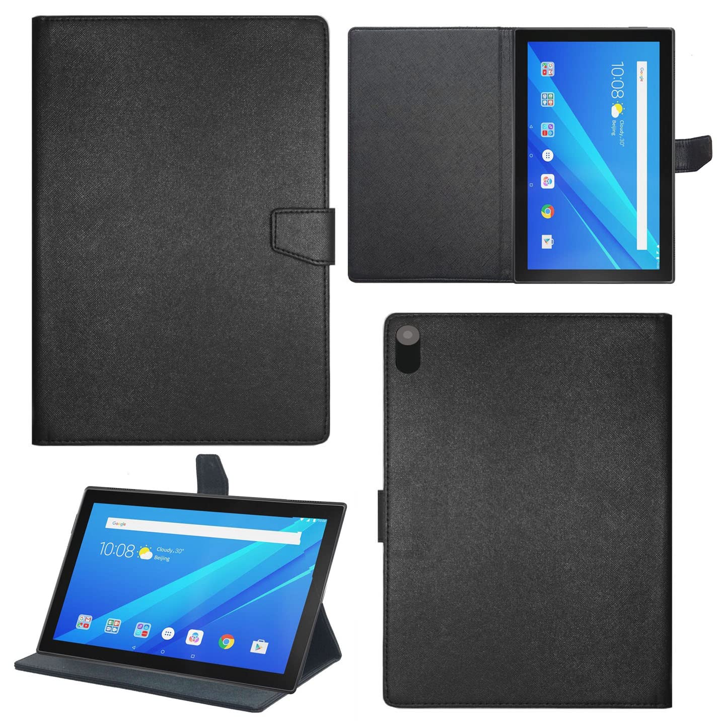 Zaoma PU Leather Flip Flap Case for Lenovo Tab 4 10 TB-X304L / TB-X304F / TB-X304N 10.1 inch Tablet - Mer Flip (LT410_MERBLK) (B0BW4L7BVX) Amazon Price History, Amazon Price Tracker
